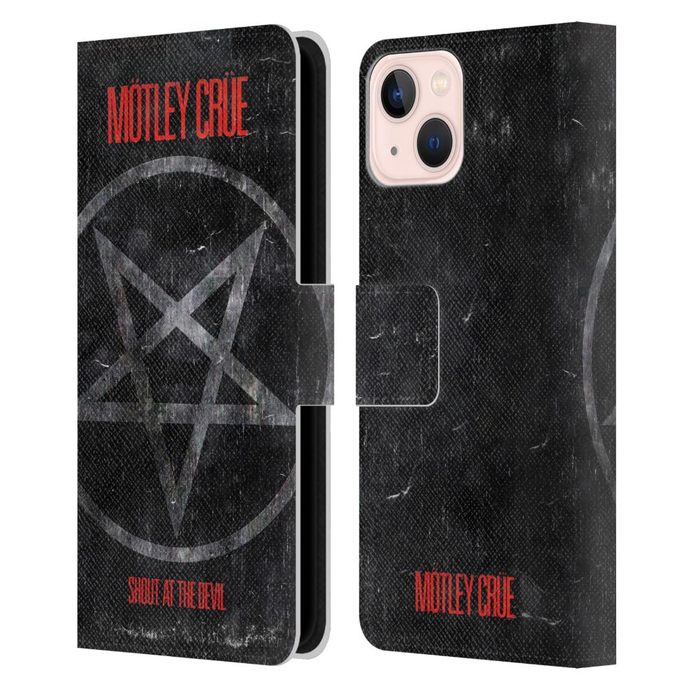 MOTLEY CRUE モトリークルー (来日 40周年 ) - SATD Star レザー手帳型 / Apple iPhoneケース - PGS